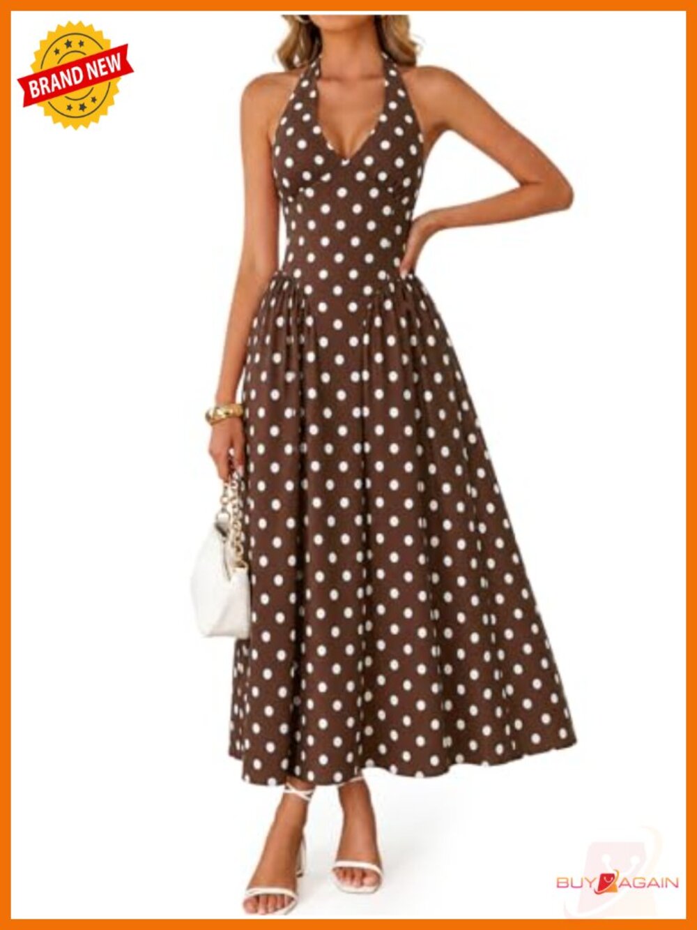 Womens Halter V Neck Maxi Dress Sleeveless Floral Corset A-Line Summer